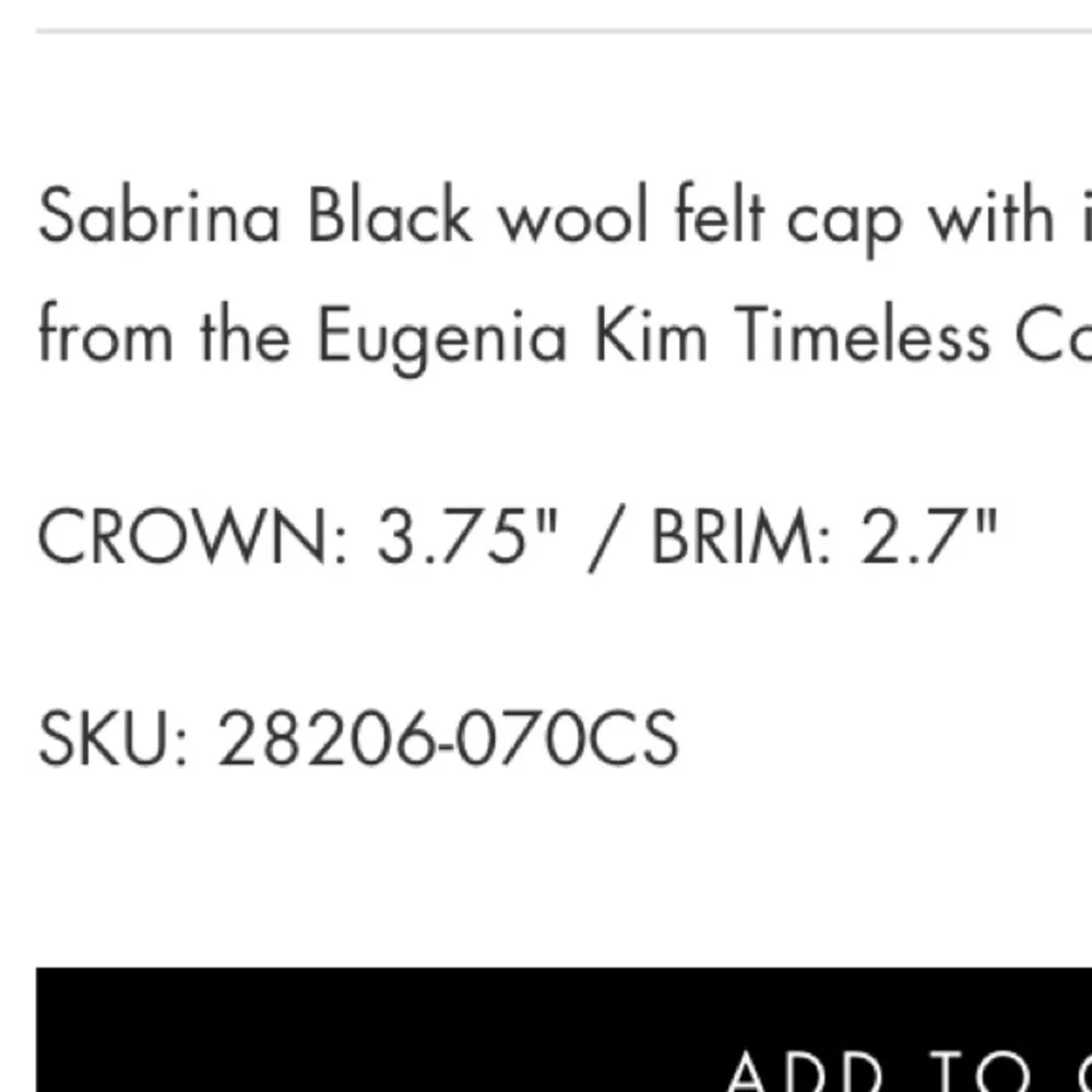 Eugenia Kim Sabrina Hat In Bordeaux New with tags